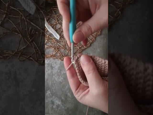 соединительные столбики крючком