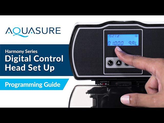 Aquasure Harmony Series Water Softener – Quick & Easy Digital Control Head Set Up & Programming