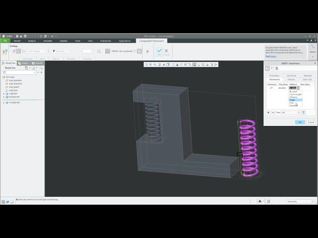 Flexible component - defined by dimension