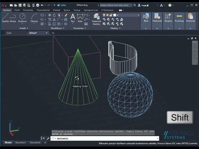 3D Orbit a AutoCAD LT ?! (trik)