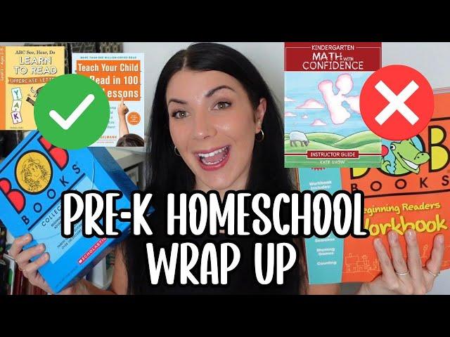 How our PRE-K Year Went! WHAT WORKED & WHAT DIDN'T - Pre-K Homeschool Curriculum