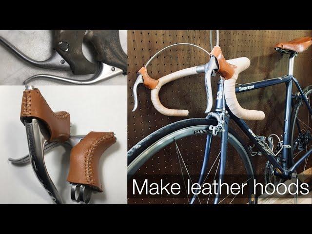 Brake lever restoration and make leather hoods (DIA-COMPE)