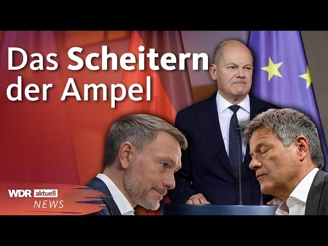 Ampel-Aus: Christian Lindner und Friedrich Merz fordern sofortige Neuwahlen | WDR aktuell