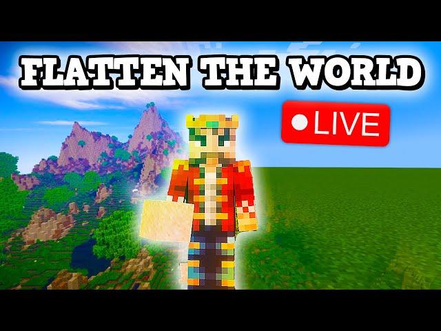 FASTEST Way to FLATTEN a MINECRAFT WORLD in Multiplayer!