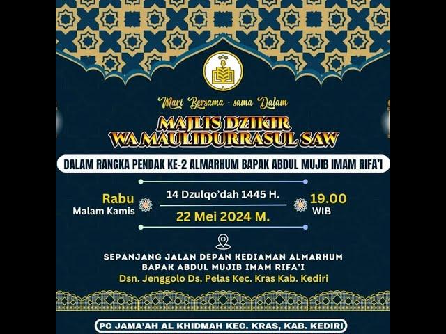 LIVE - MAJLIS DZIKIR MAULIDURROSUL SAW