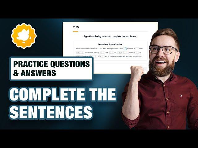 How to Score 140 in DET Interactive Reading - Complete the Sentences