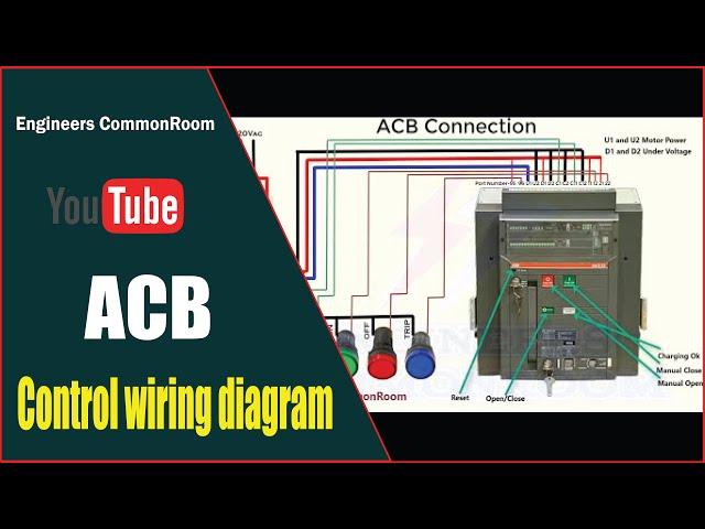 acb control wiring diagram | Engineers CommonRoom ।Electrical Circuit Diagram