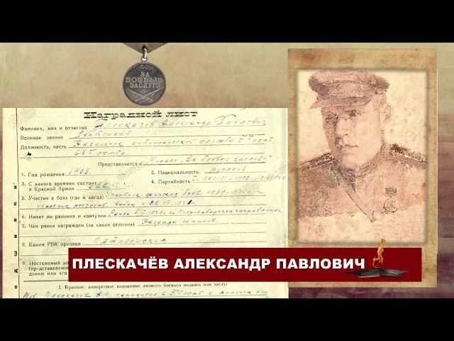 "Навечно в строю. Александр Плескачёв"