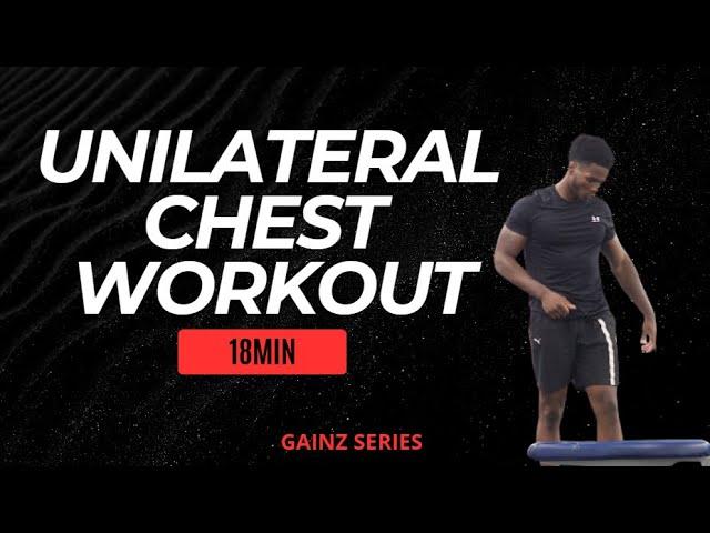 GAINZ Series: Unilateral CHEST Dumbbell Workout | Day 22