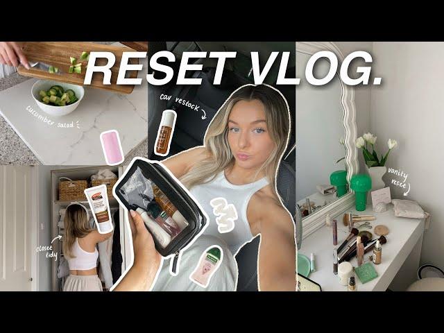 a much needed RESET VLOG ( vanity + wardrobe organising, KMART car must haves, exiting a slump )