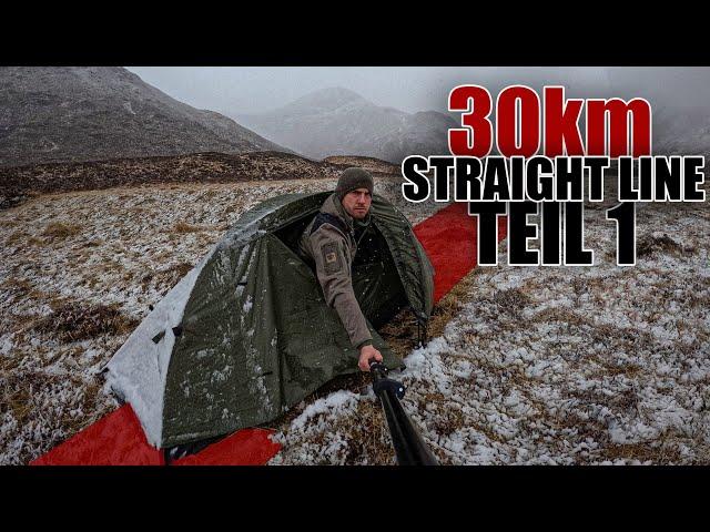 30km in den HIGHLANDS von Schottland 󠁧󠁢󠁳󠁣󠁴󠁿 - EXAKT auf einer LINIE | Durchschlageübung | KUNI