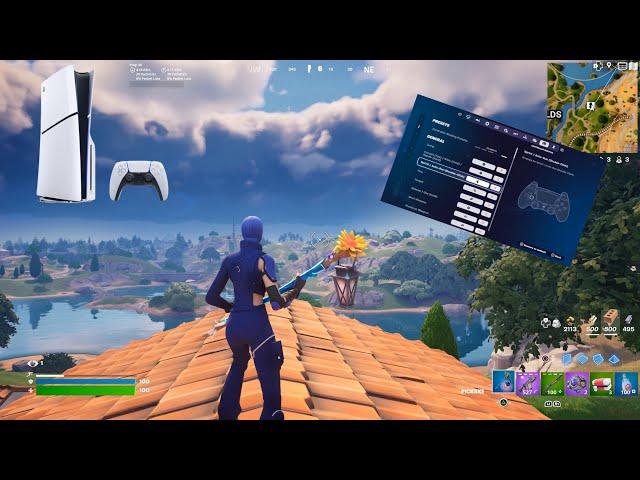 Fortnite Chapter 5 Season 2 PS5 Slim Gameplay (4K 60FPS)+ Best Controller Settings 