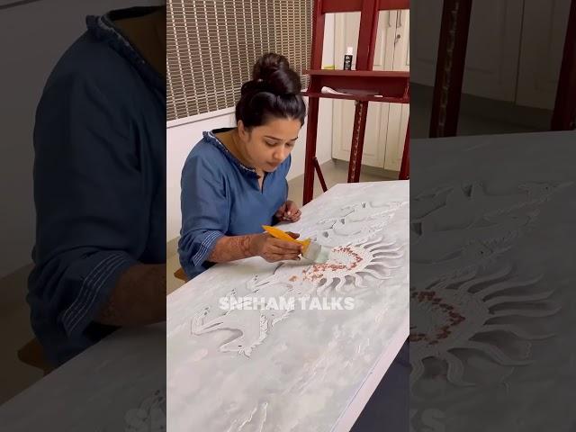 Kannika Snekan Painting ️ #kannikasnehan #snekan #painting #paintingoftheday #shorts