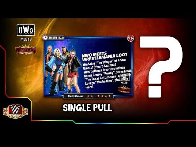 Single Pull + Macho Shards Bags - NWO meets Wrestlemania - WWE Champions