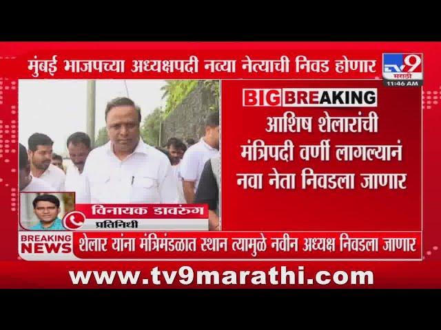 Mumbai भाजपच्या अध्यक्षपदी नव्या नेत्याची निवड होणार?  : BJP Ashish Shelar