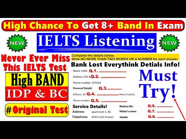 IELTS LISTENING PRACTICE TEST 2024 WITH ANSWERS | 30.11.2024