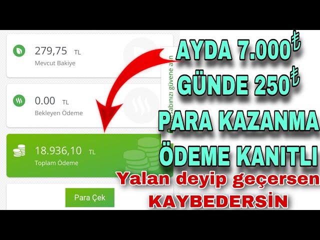 1 günde 250Tl kazan - internetten para kazanma 2024 (GERÇEK)