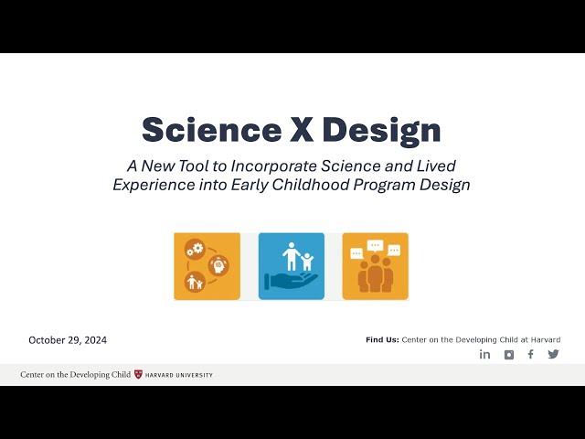Science X Design: Incorporating Science & Lived Experience into Early Childhood Program Design