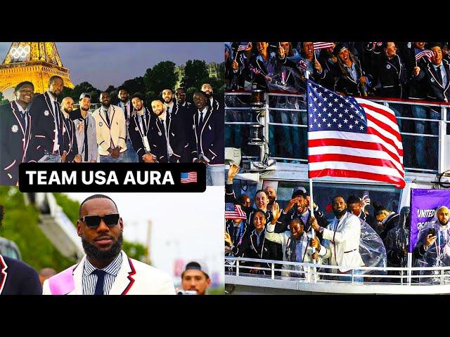 LeBron James & Team USA Opening Ceremony 2024 Paris Olympics!!! 