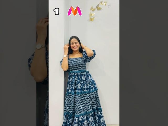 Myntra Maxi Dresses Haul from Myntra in Budget| Long Floral Dresses for Summers #myntrahaul #myntra