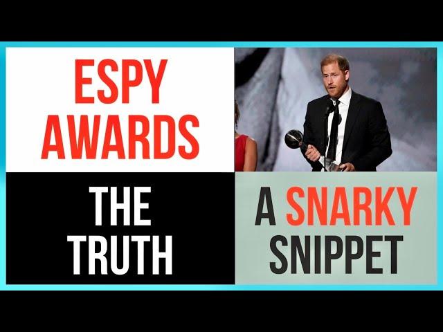 ESPY AWARDS Harry DIDN’T Pay “Tribute” 