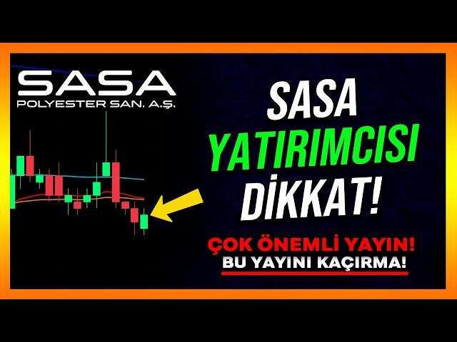 SASA YATIRIMCISI DİKKAT! - Sasa Hisse Analiz - Yorum - Alınır mı - Sasa Polyester - Borsa Analiz