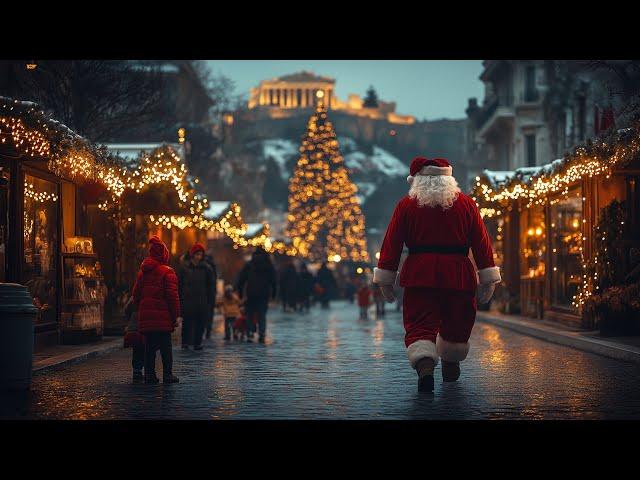 Athens, Greece - Christmas with the Gods - 4K Walking Tour