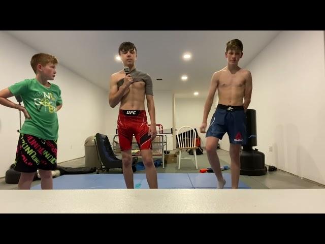 Liam vs Noah grappling 3