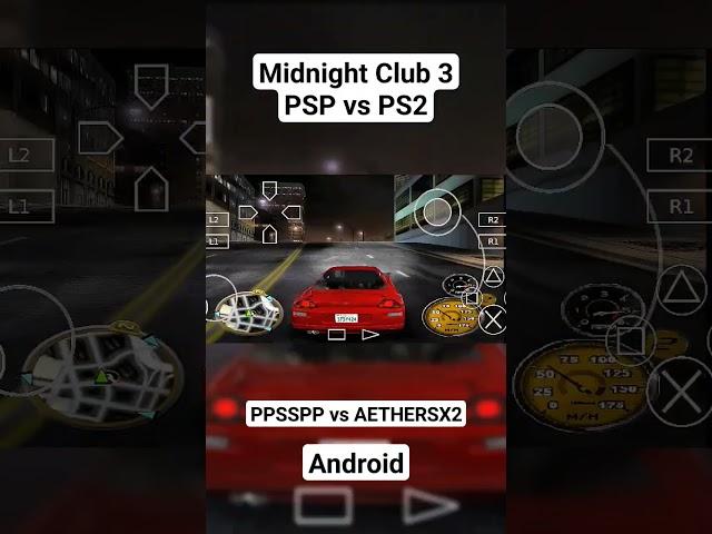 Midnight Club 3. PSP vs PS2 emulator android.#emulator #aethersx2 #ppspp #games #gaming #android