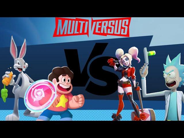 Bugs & Steven VS Harley & Rick - Multiversus Gameplay