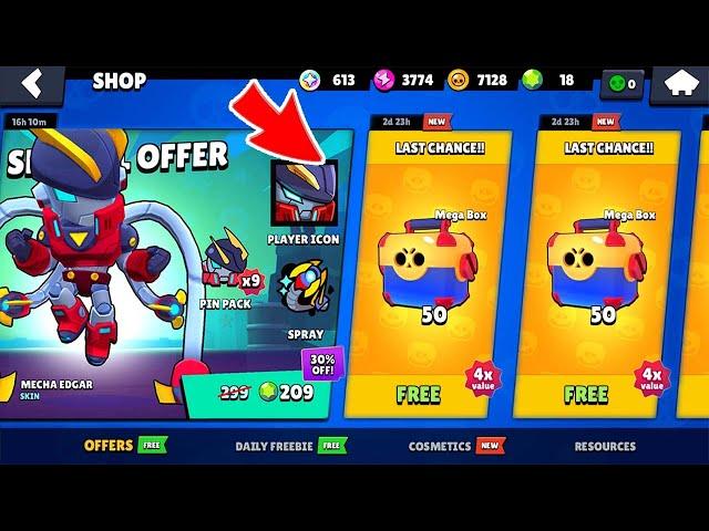 FINALLYY!! UPDATE MECHA EDGAR! 16 NEW BRAWLERSS! LEGENDARY NEW GIFTS!! BRAWL STARS UPDATE REWARDS!!