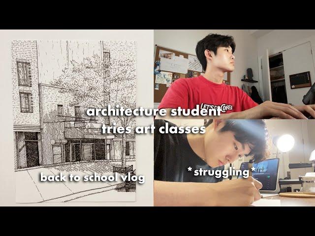 fourth-year architecture student's first week of class... an art school vlog (kind of)