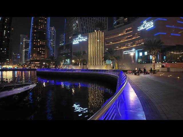 Dubai marina walking tour March 2025