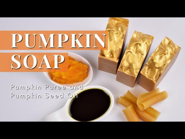 Pumpkin Soap made with Pumpkin Puree - Cold Process Soap Making - Fraeulein Winter