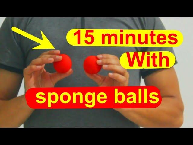 magic trick revealed . 15 minutes With sponge balls magic tricks