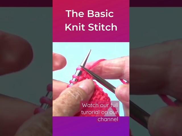 The Basic Knit Stitch