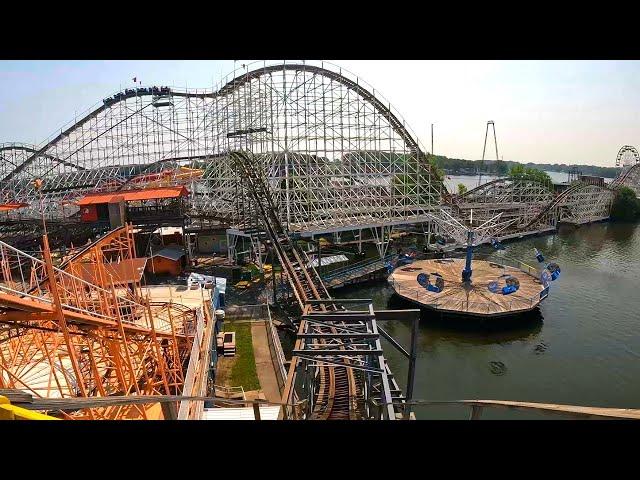 Cornball Express On Ride POV - Indiana Beach