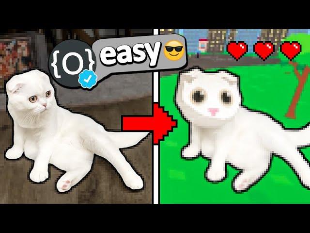 I challenged him to make a game with my cat... it took 10 days.