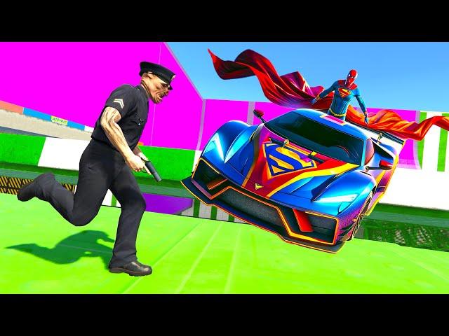GTA 5 ONLINE  POLICEMAN VS SUPERHEROES !!! LTS DAJE !!