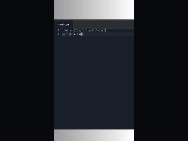 Creating a Simple List