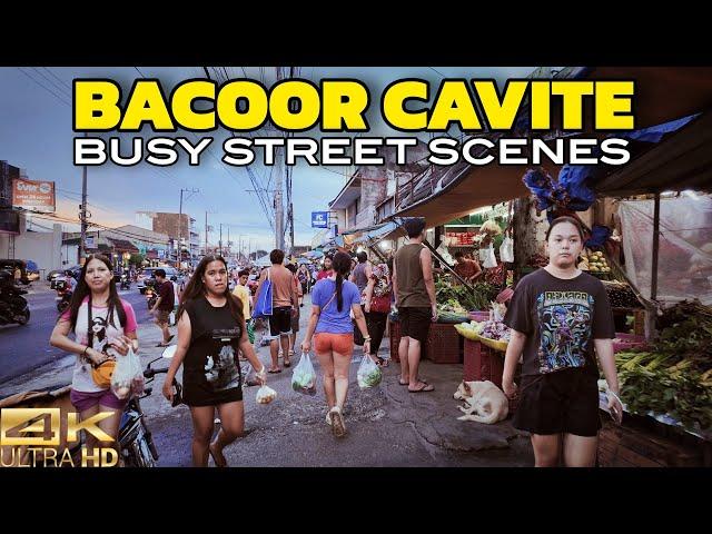 Walking Busy Streets of Bacoor Cavite Philippines [4K]