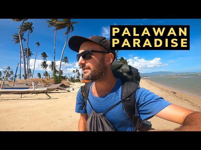 Alone in paradise; beach camping in Palawan, Philippines 