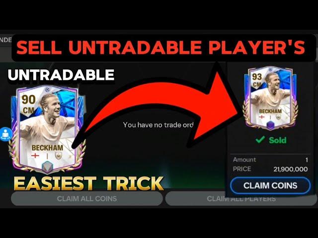 HOW TO SELL UNTRADABLE PLAYER'S IN FC MOBILE| EASIEST TRICK TO SELL UNTRADABLE PLAYER'S|#foryou