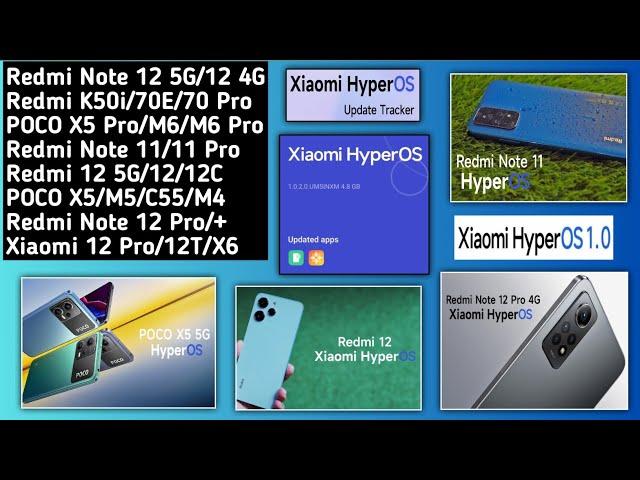 Xiaomi HyperOS India Redmi 12 5G/POCO X5/M5/C55/Note 12/12 Pro/11 Pro/MIUI 14 India/Android 14/IND