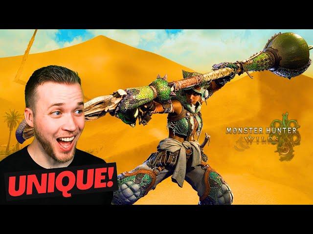 Most Unique Weapon EVER??  Monster Hunter Wilds: Insect Glaive Weapon Reaction (MH Noob Reacts!)