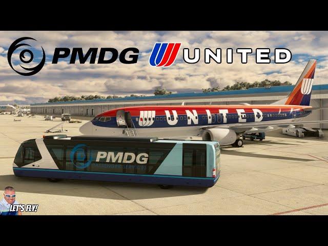 PMDG 737-800 | United Airlines | Baltimore To DC | Enhanced Audio | Microsoft Flight Simulator