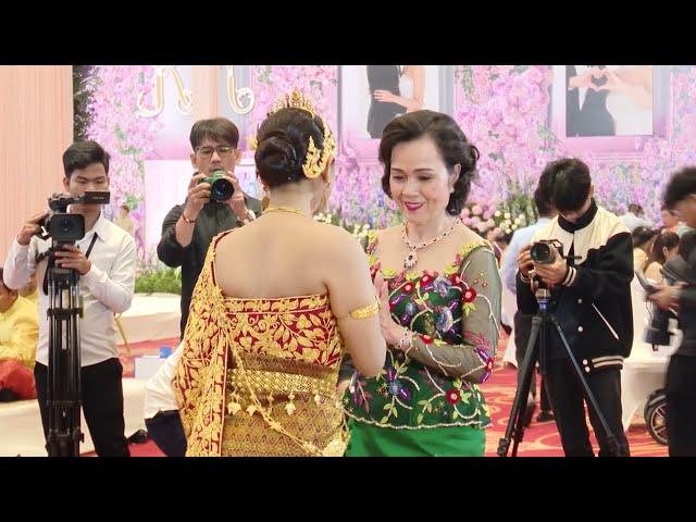 Cambodia Traditional Wedding Ceremony in Phnom Penh City - Khmer Wedding Food & Drinks Party #06