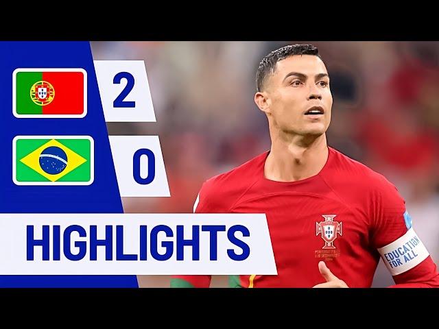 Portugal vs Brazil 2-0 • Ronaldo Brace EURO 2024 Qualifiers Highlights & Goals