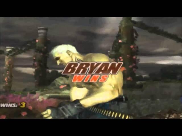 Tekken 5: Bryan Fury All Intros & Win Poses