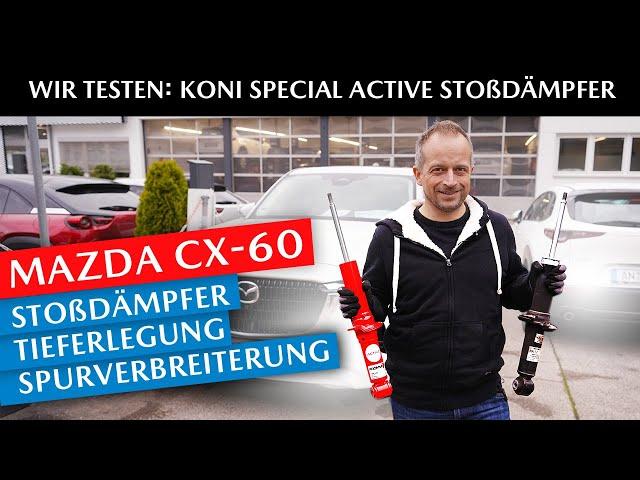 KONI Special ACTIVE Stoßdämpfer im Mazda CX-60 PHEV | Tieferlegung + H&R Spurverbreiterung